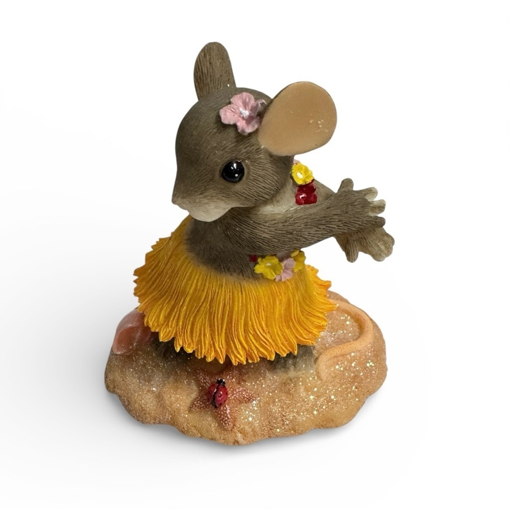 Charming Tails Fitz & Floyd Hula Mouse Figurine 82/118 Limited Edition - Picture 2 of 8